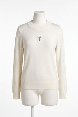 NEW ELAN martini sweater in cream